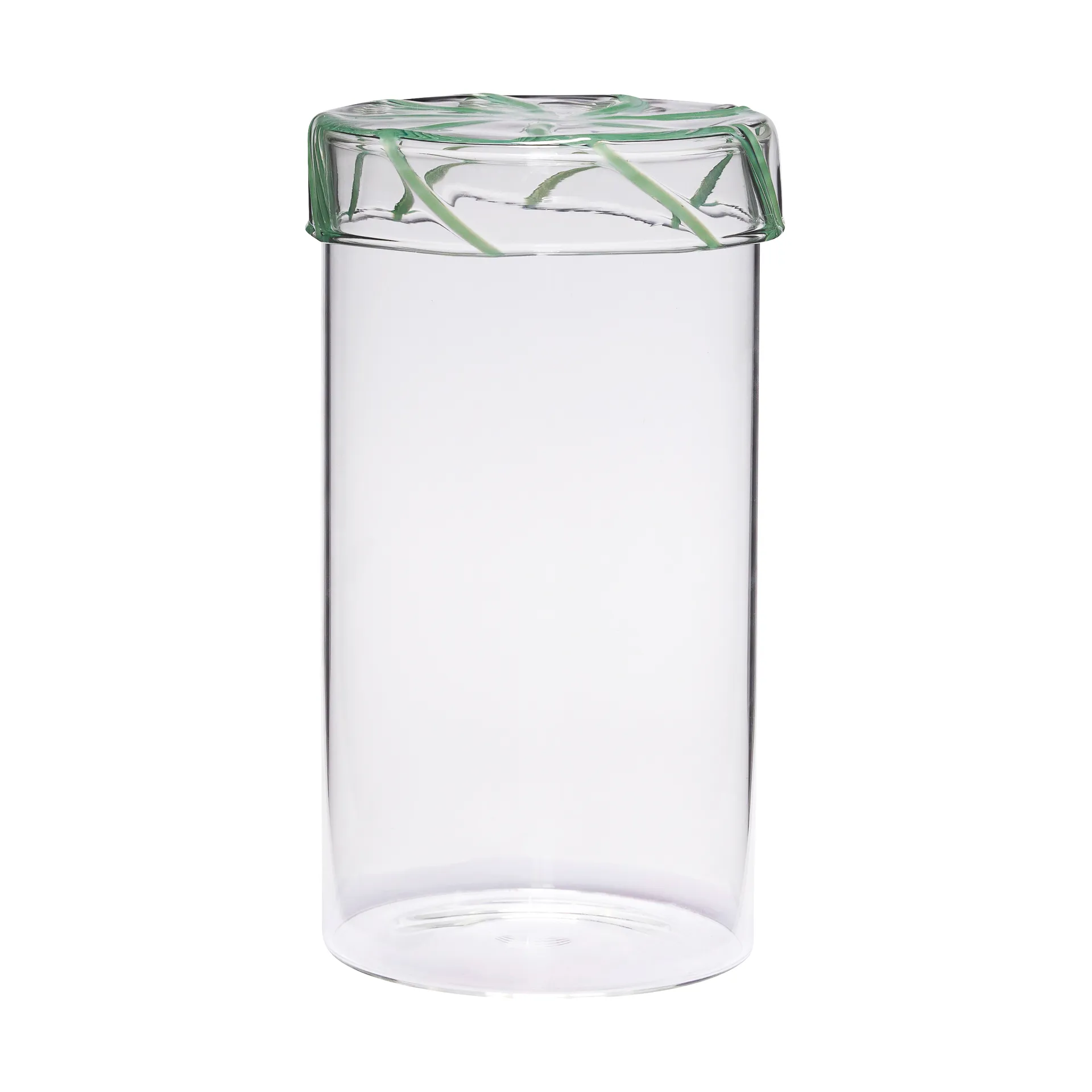 Heir storage jar glass tall, Green Hübsch Interior