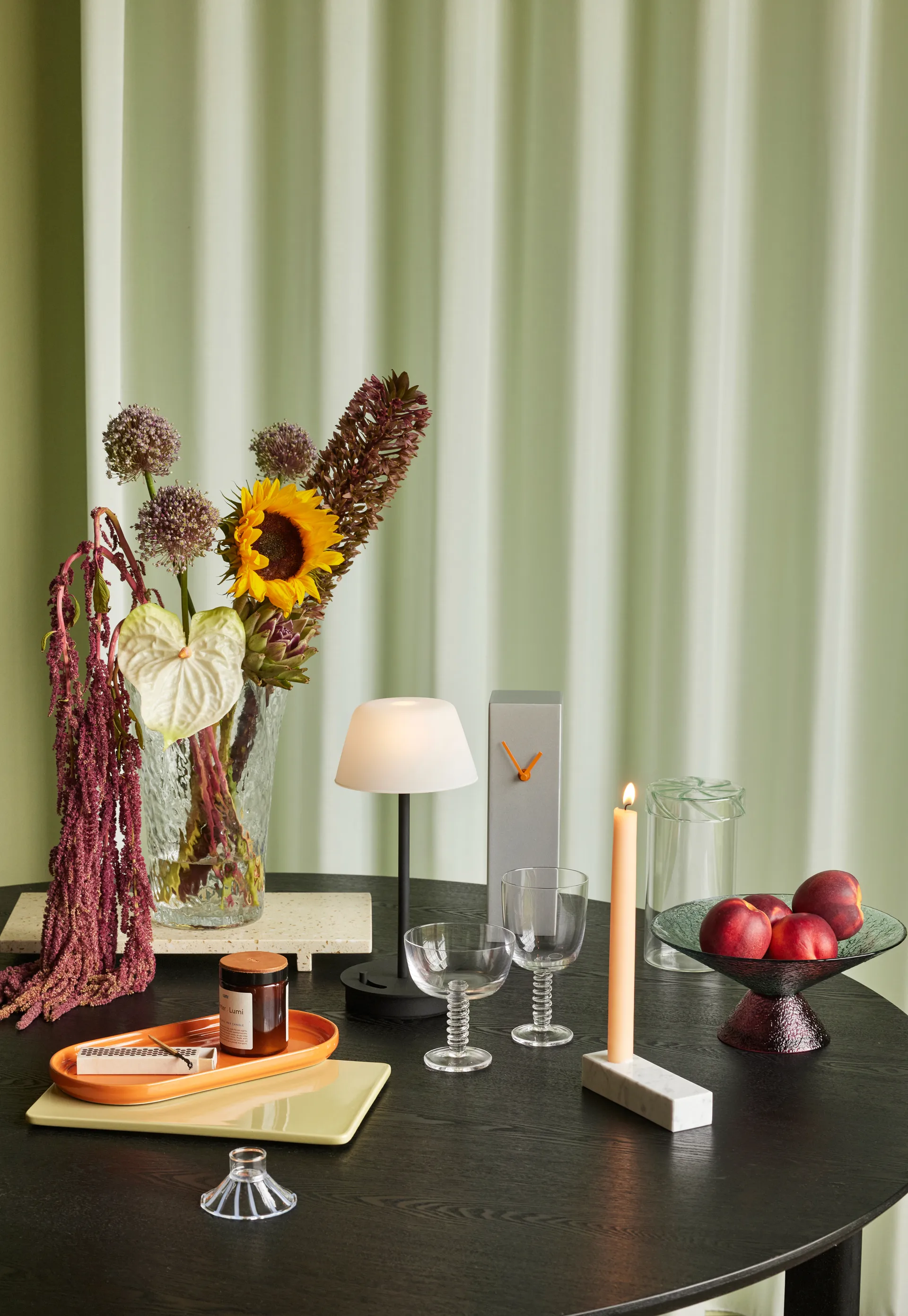 Heir storage jar glass tall, Green Hübsch Interior