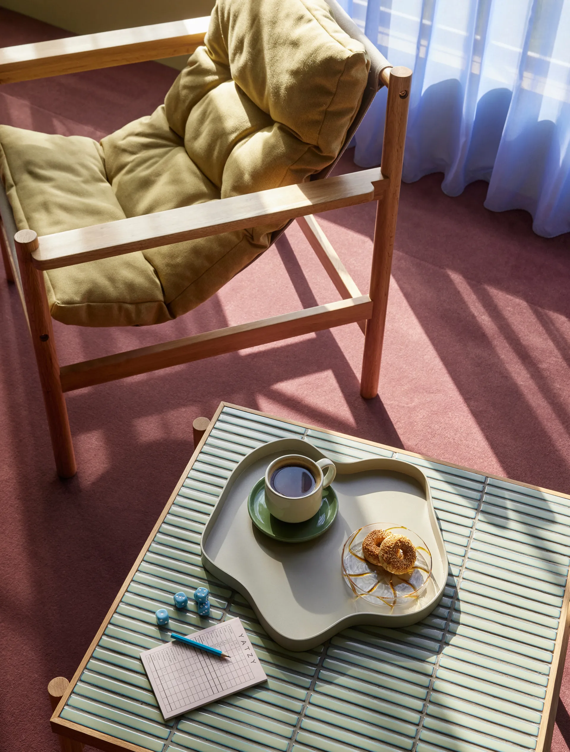 Heir storage jar low, Yellow Hübsch Interior