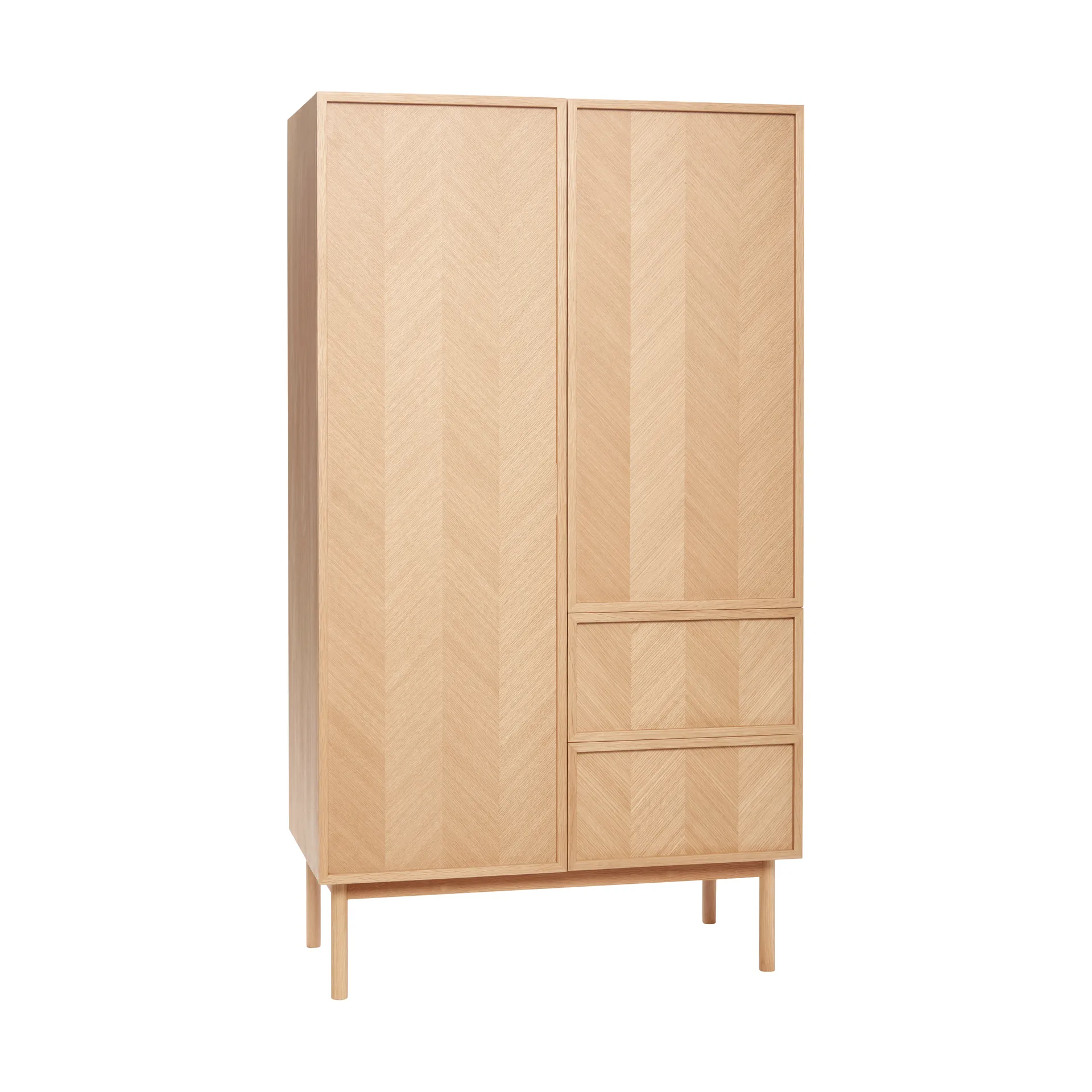Herringbone wardrobe large, Oak Hübsch Interior