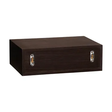 Hide storage box - Dark oak, 30x20x10 cm - Hübsch