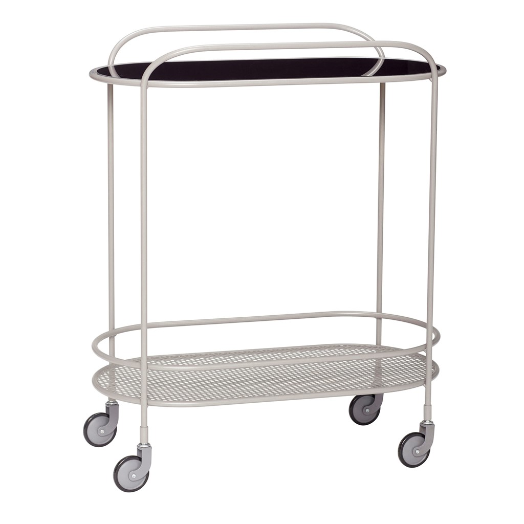 Hübsch Hübsch rolling cart Metal-gray