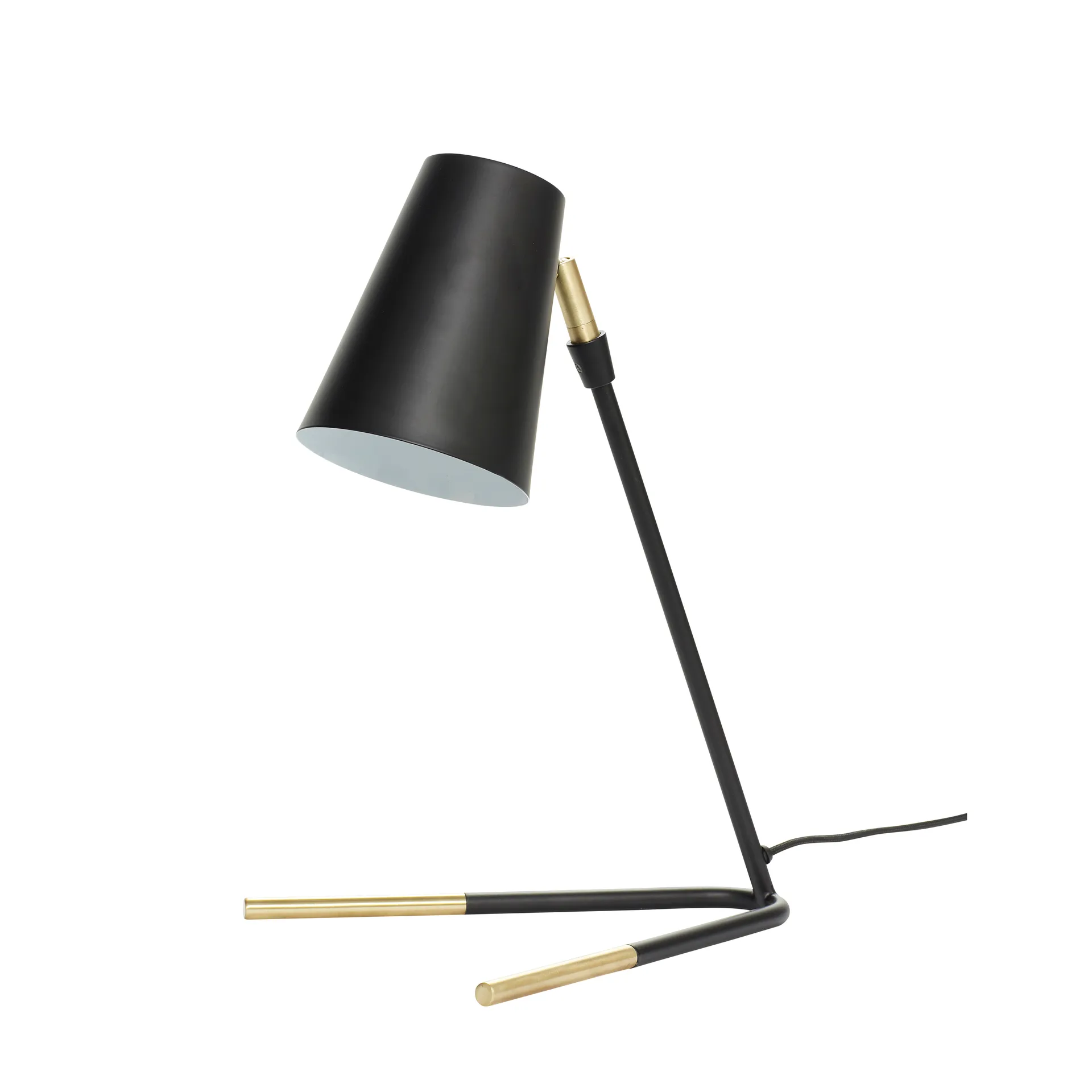 Hübsch table lamp H46 cm, Brass-black Hübsch Interior