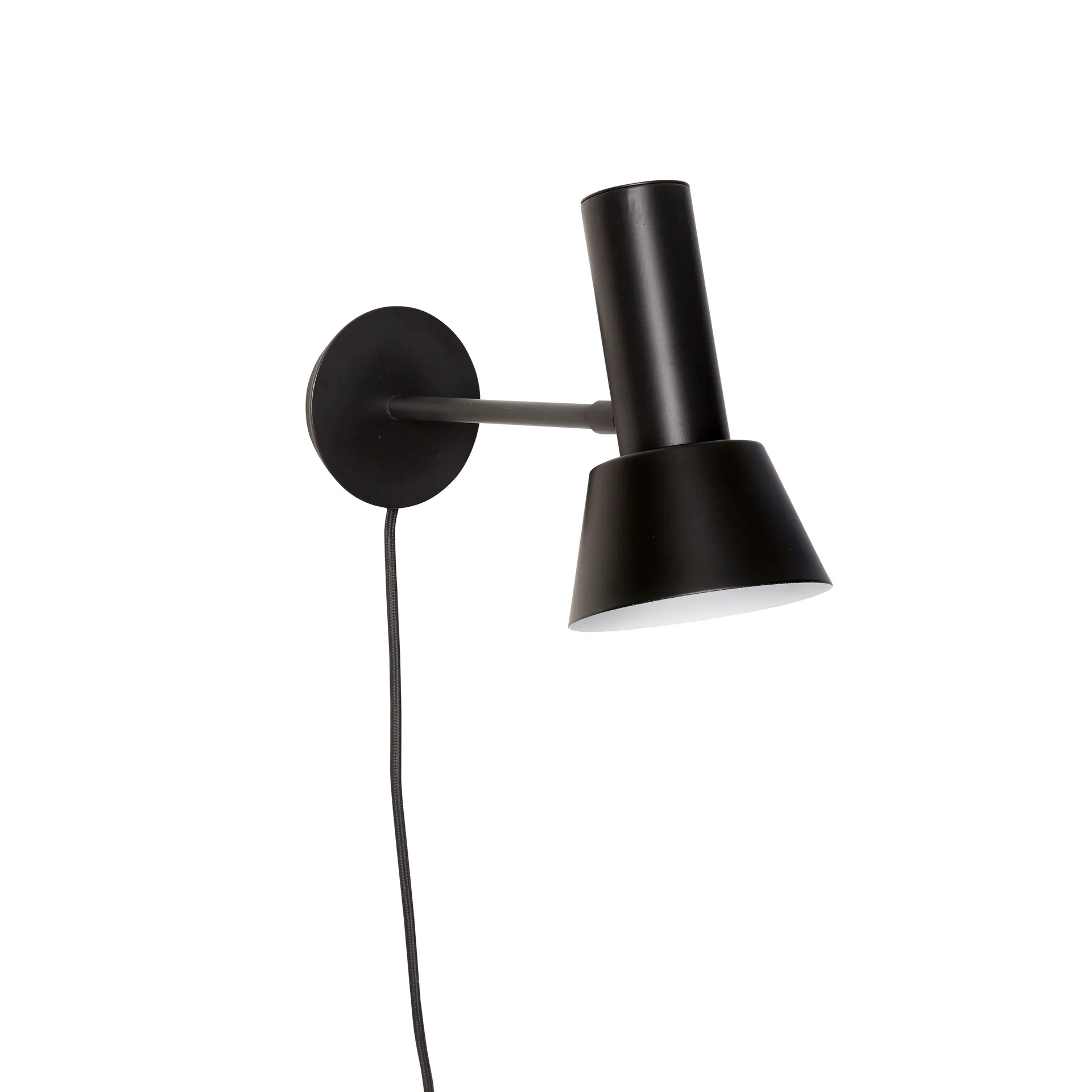 Hübsch wall lamp H20 cm, Metal-black Hübsch Interior