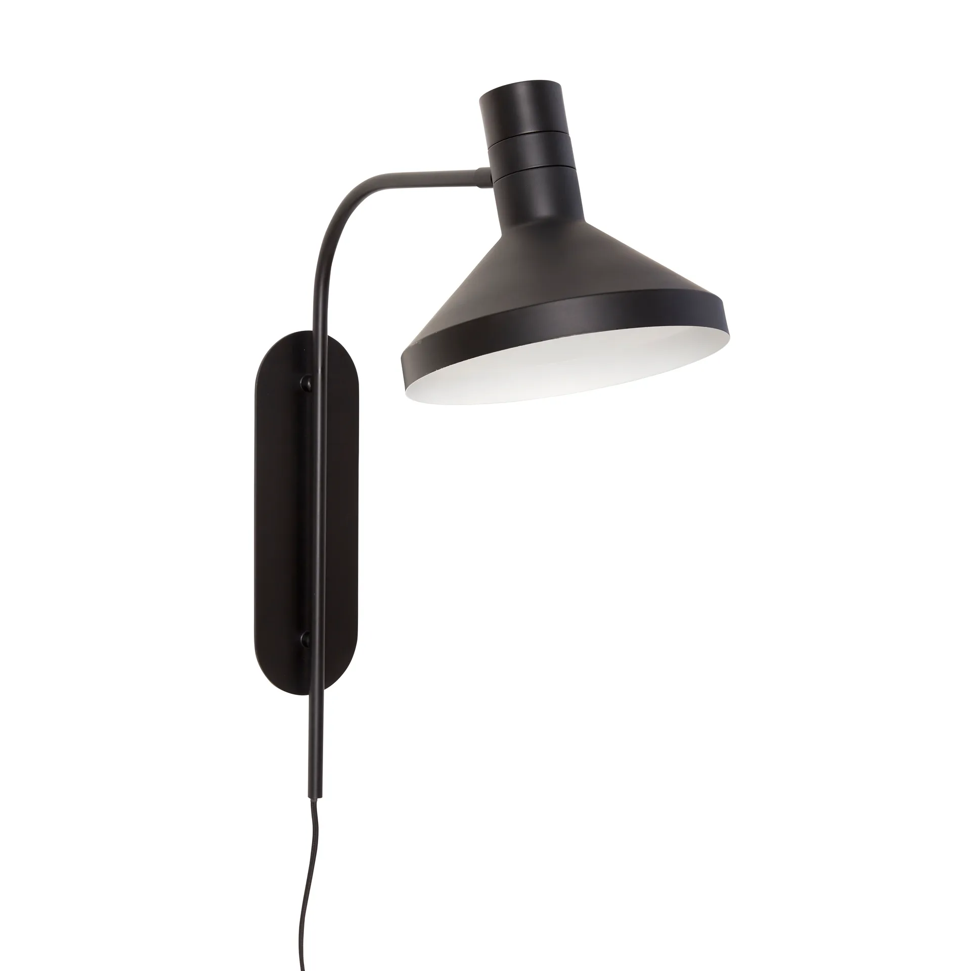 Hübsch wall lamp H56 cm, Metal-black Hübsch Interior