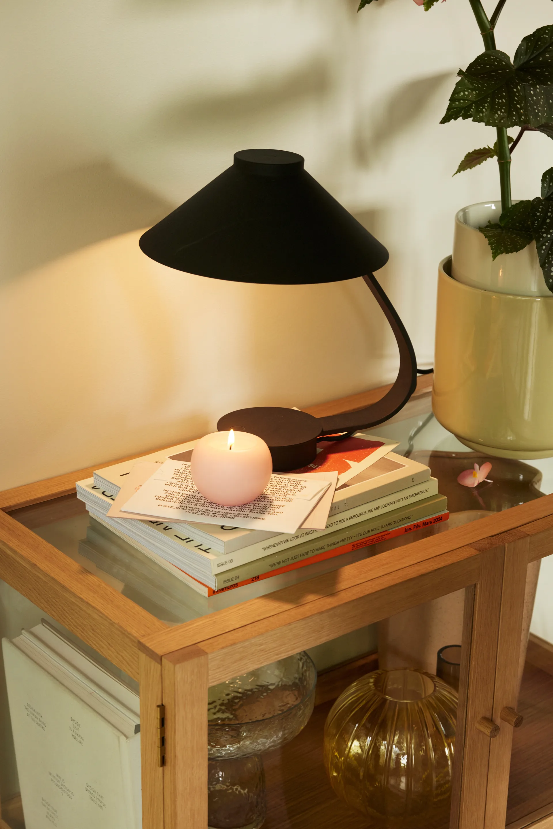 Muri table lamp, Black Hübsch Interior
