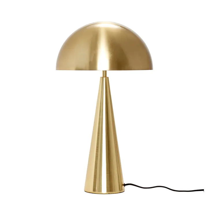Mush table lamp - Brass, tall 50 cm - Hübsch