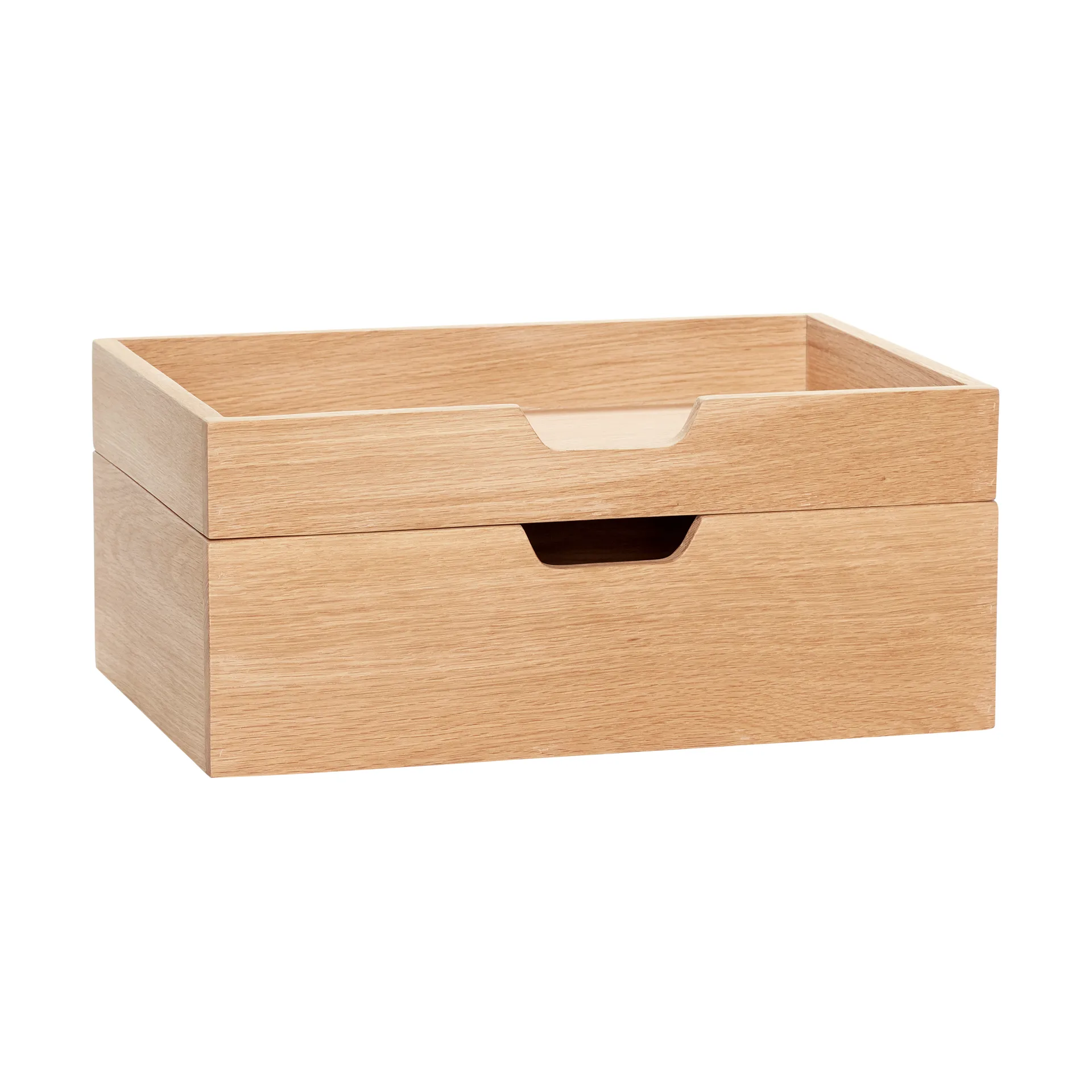 Note storage box set of 2, Oak Hübsch Interior