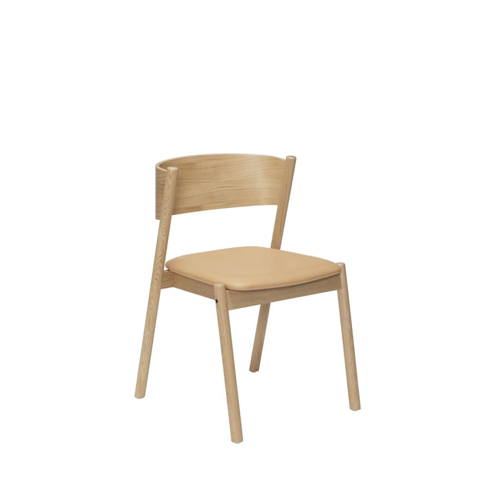 Oblique dining chair - Nature - Hübsch