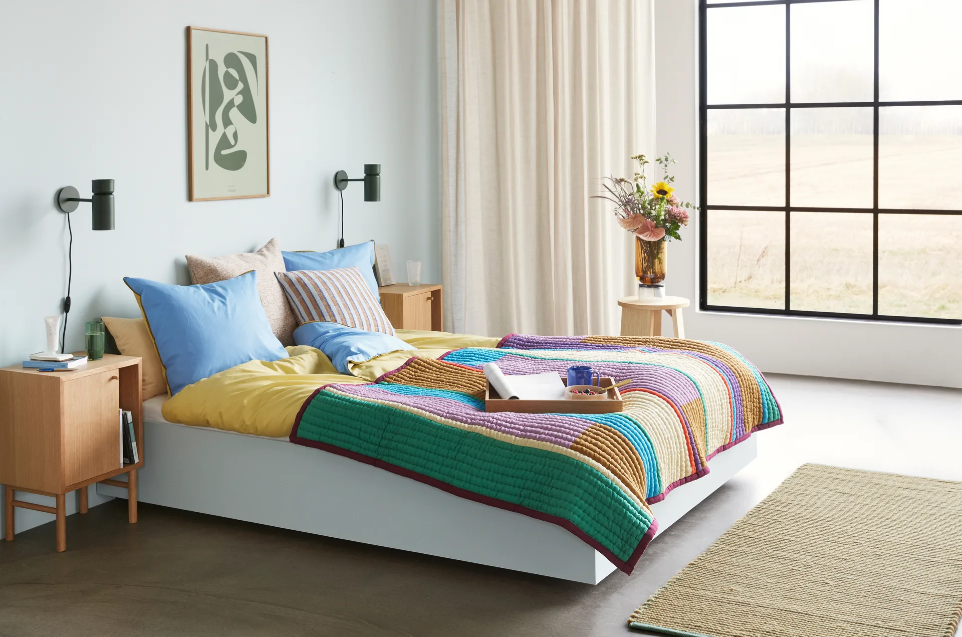 Pavilion throw blanket, Multicolor, 140x200 cm Hübsch Interior