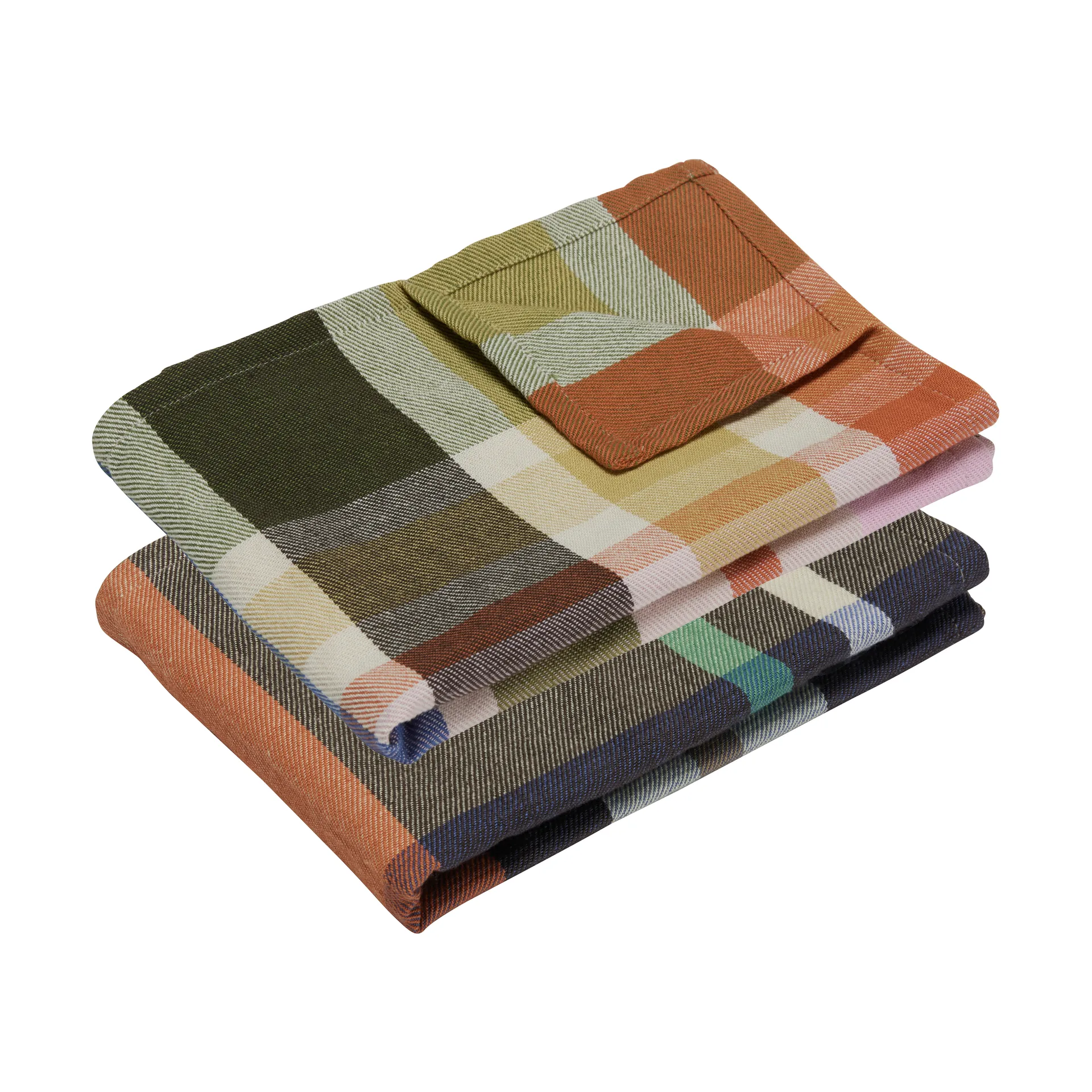 Playful kitchen towel 2-pack, Multicolor Hübsch Interior