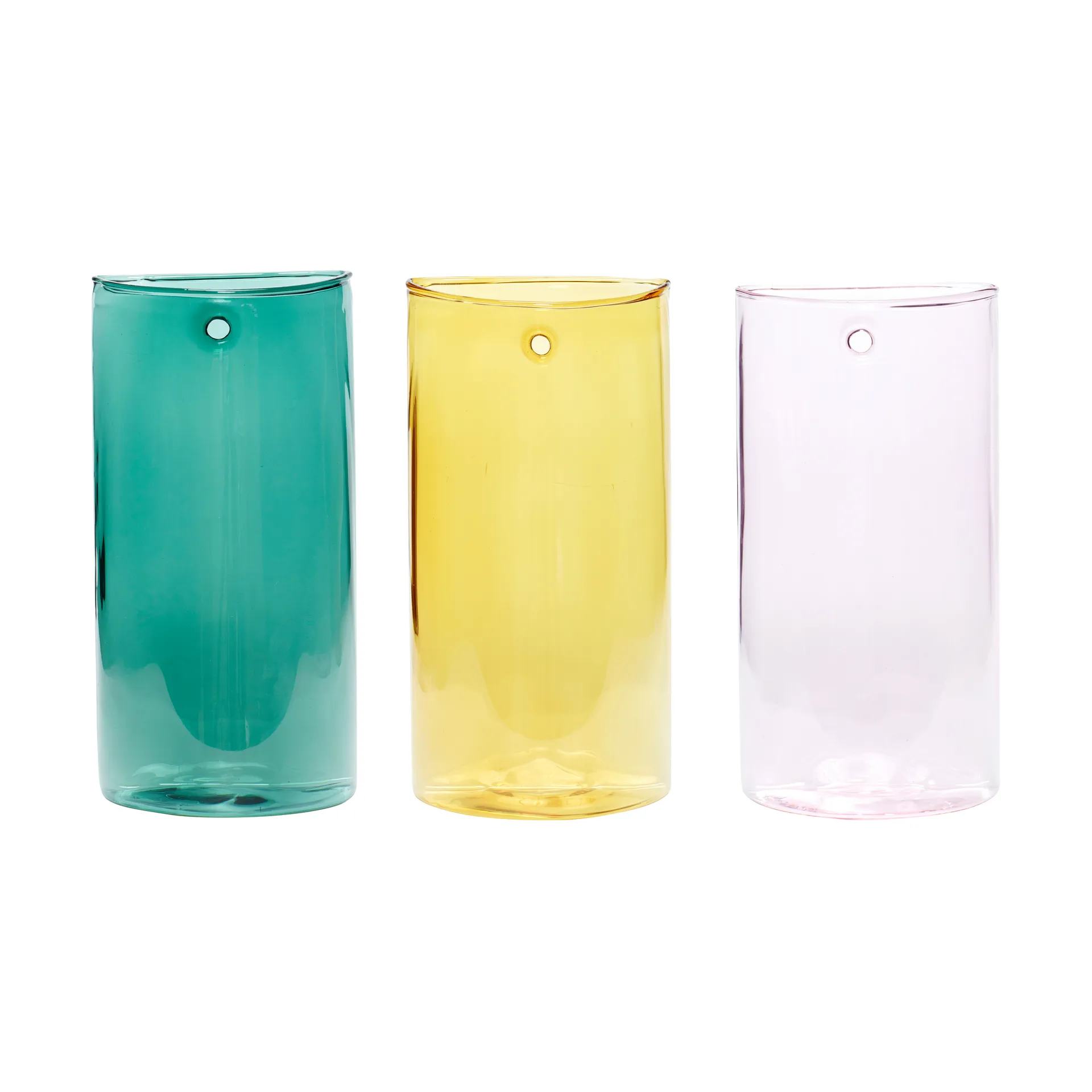 Popsicle vase set 3 pieces, Multicolor Hübsch Interior