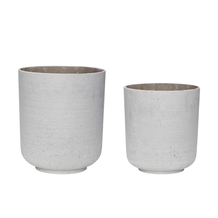 Pot Stone 2-pack - Gray - Hübsch