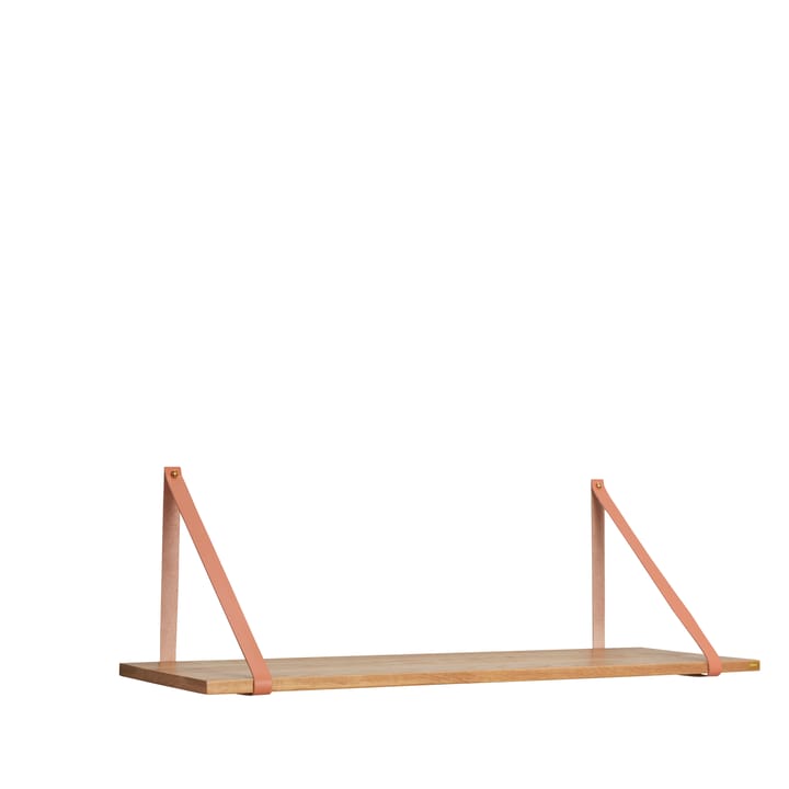 Shelf with leather strap large 100x30 cm, Nature Hübsch Interior