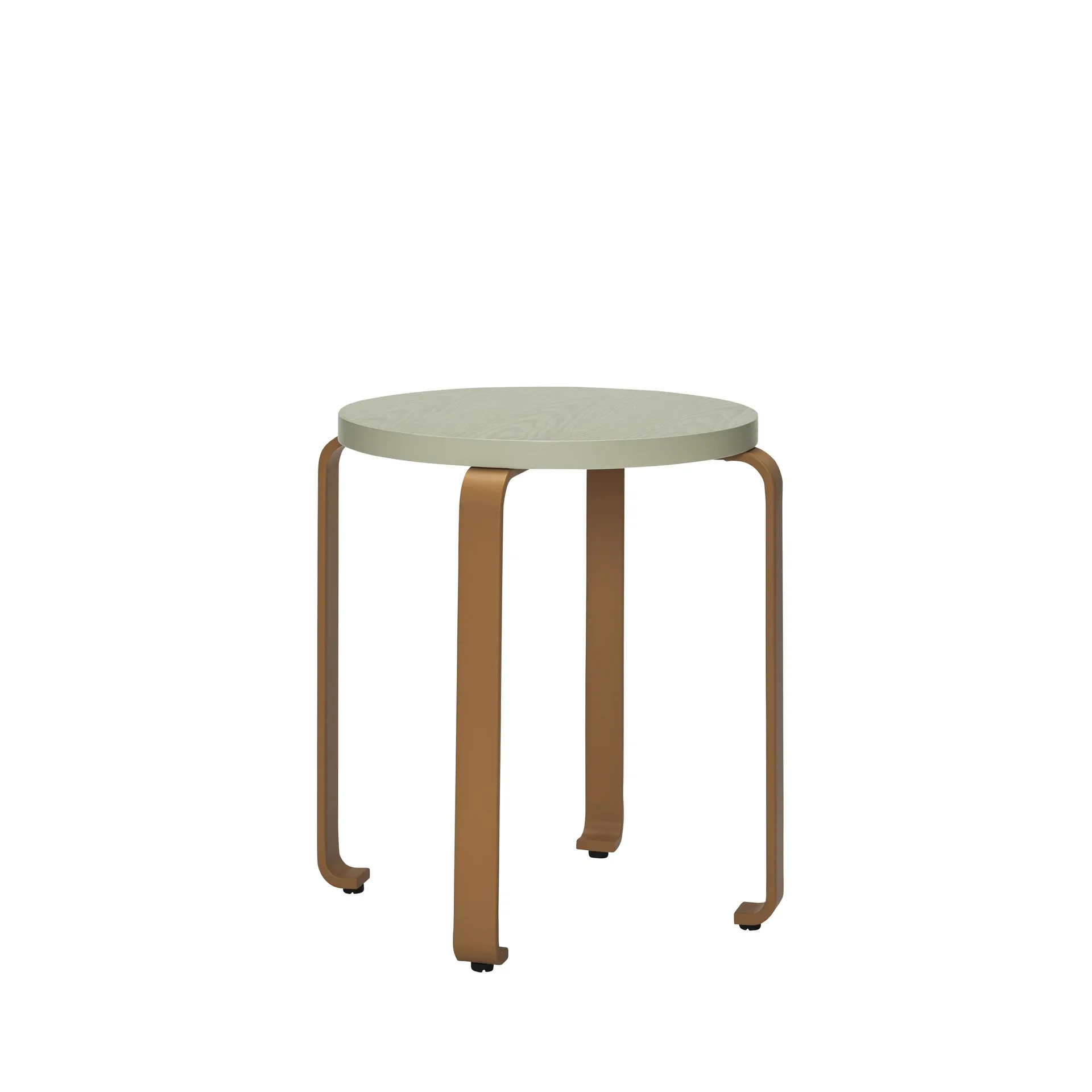 Smile stool, Light green-orange Hübsch Interior