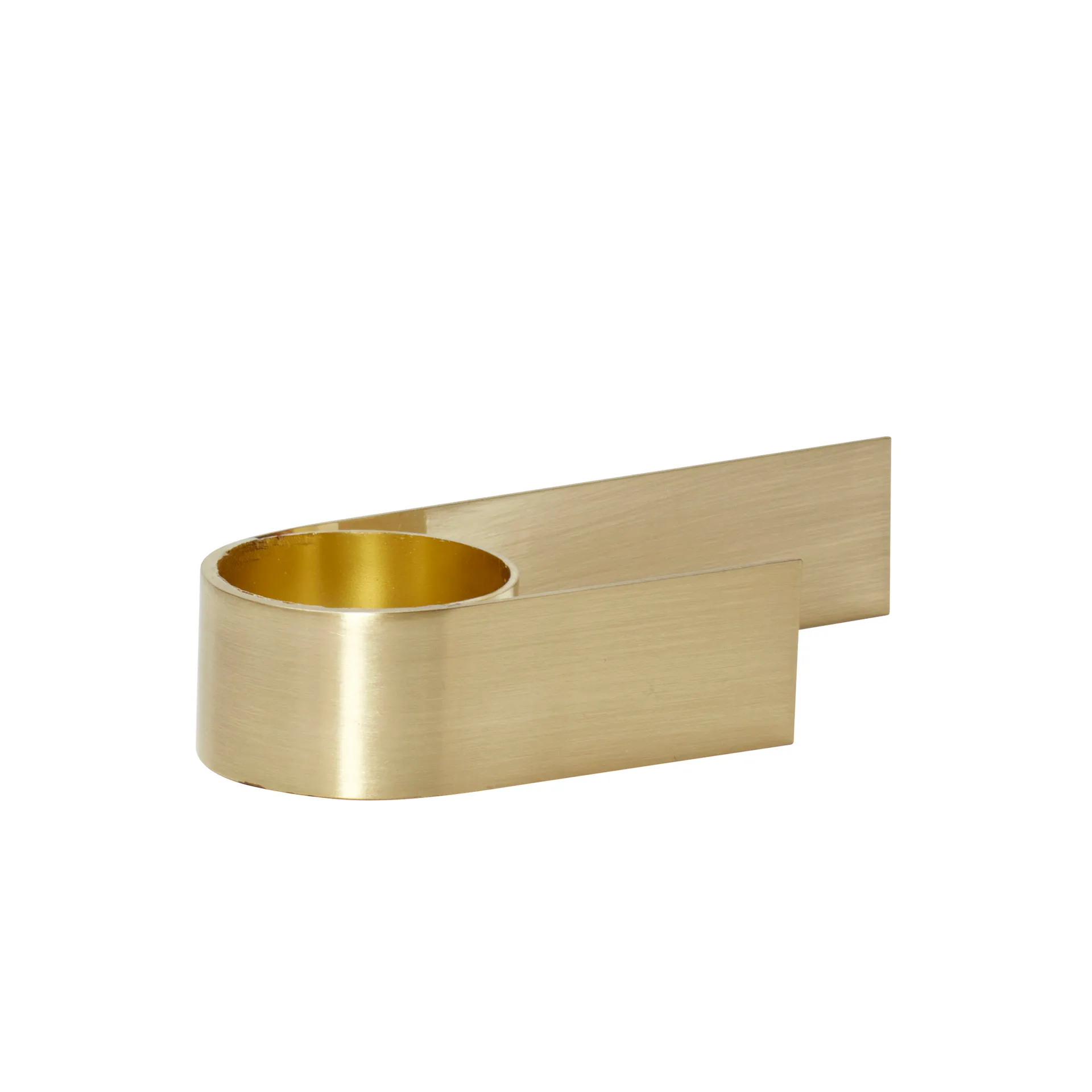 Tealight holder, Metal-brass Hübsch Interior