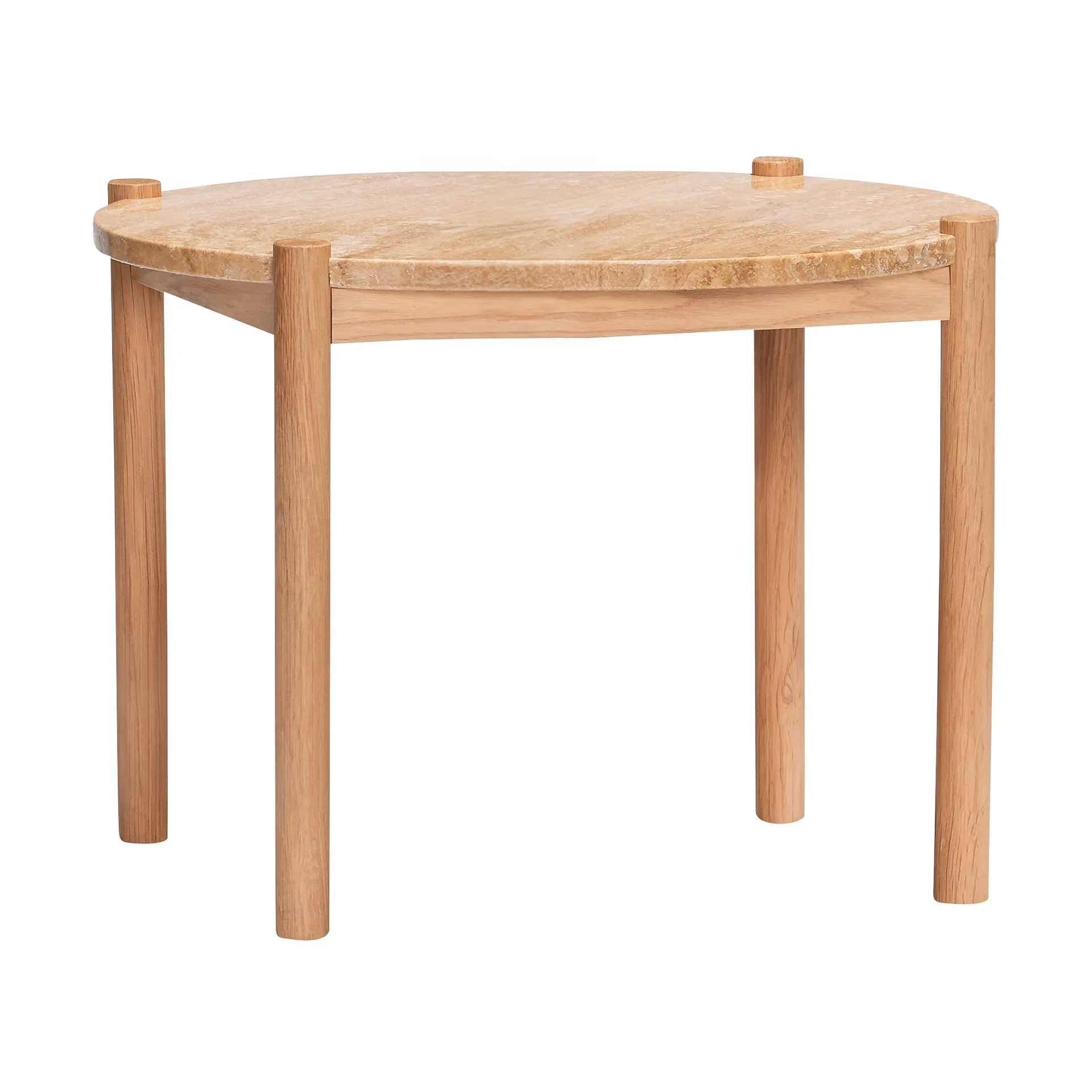 Trava coffee table, Oak Travertine Hübsch