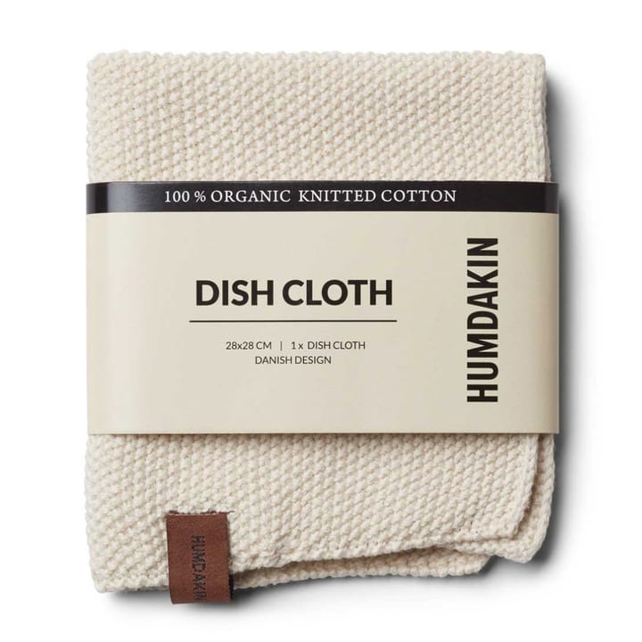 Humdakin Knitted dishcloth 28x28 cm, Shell Humdakin