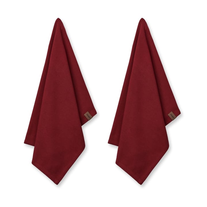 Humdakin Organic kitchen towel 45x70 cm 2-pack - Maroon - Humdakin