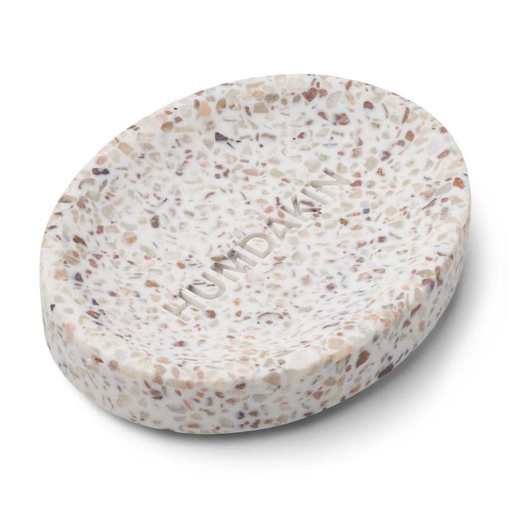 Humdakin Terrazzo soap dish10x13 cm, White-brown Humdakin