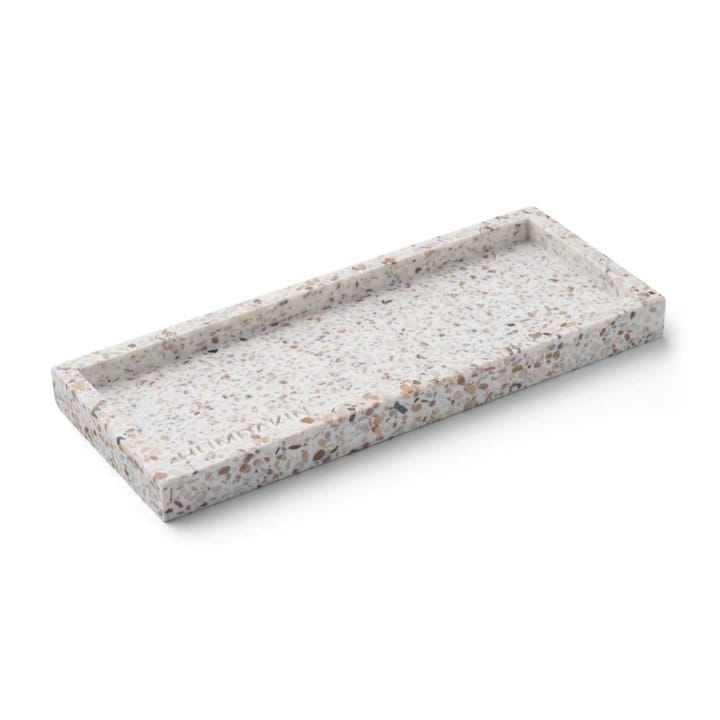 Humdakin Terrazzo tray 10x25 cm, White-brown Humdakin