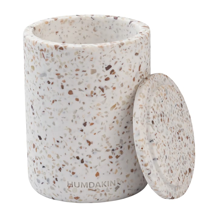 Humdakin Terrazzo vase with lid Ø10 cm - Red/Beige - Humdakin