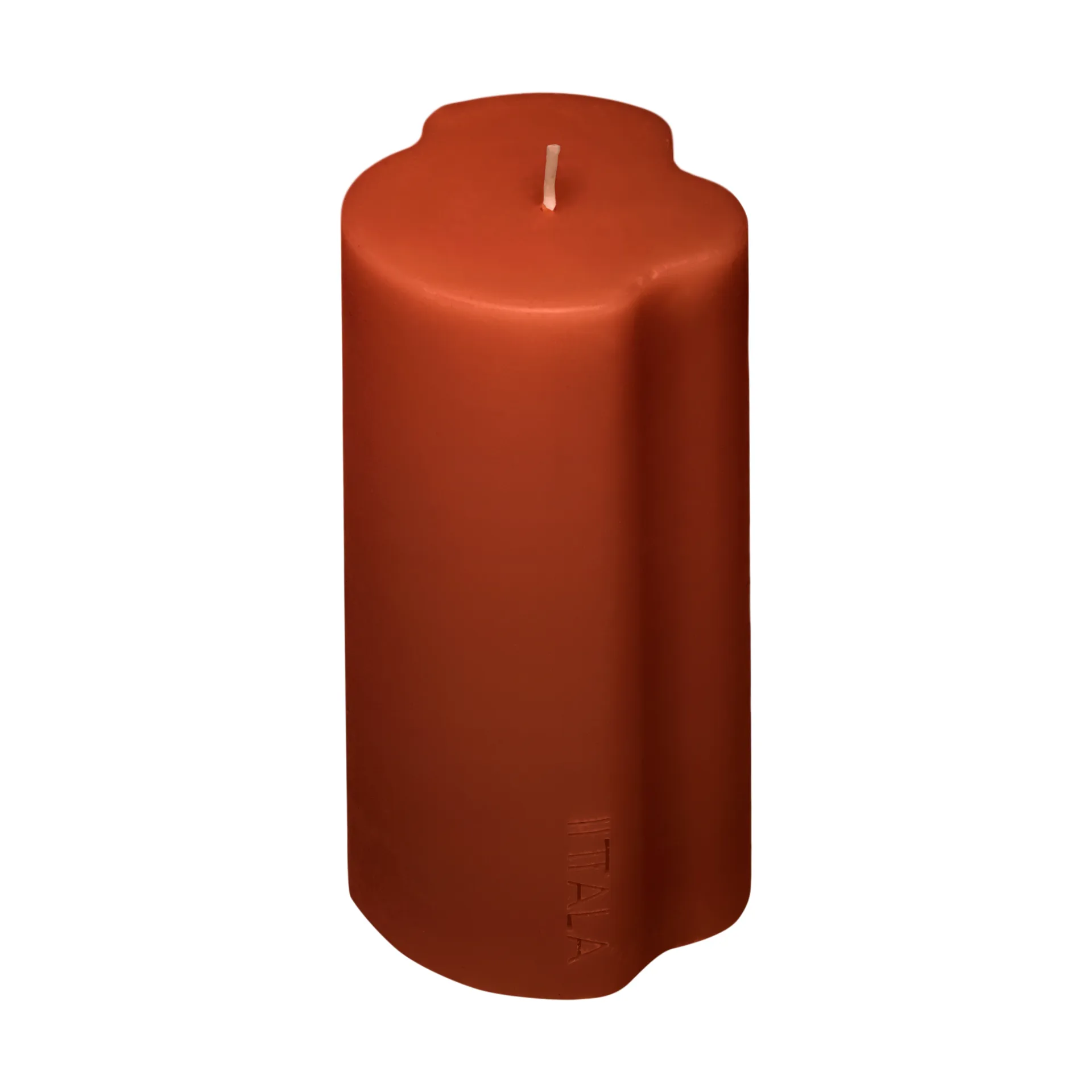 Aalto block candle, Fire, 16 cm Iittala