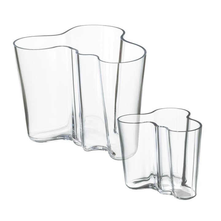 Aalto duo vase, clear Iittala