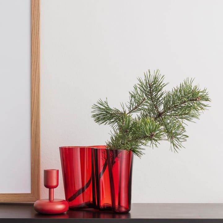 Aalto vase cranberry, 160 mm Iittala