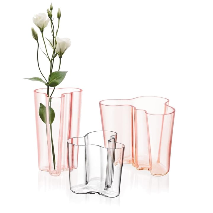 Aalto vase salmon pink, 160 mm Iittala