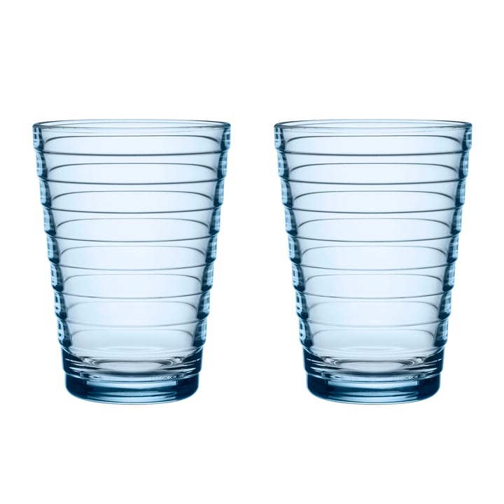 Aino Aalto drinks glass 33 cl 2-pack, aqua Iittala