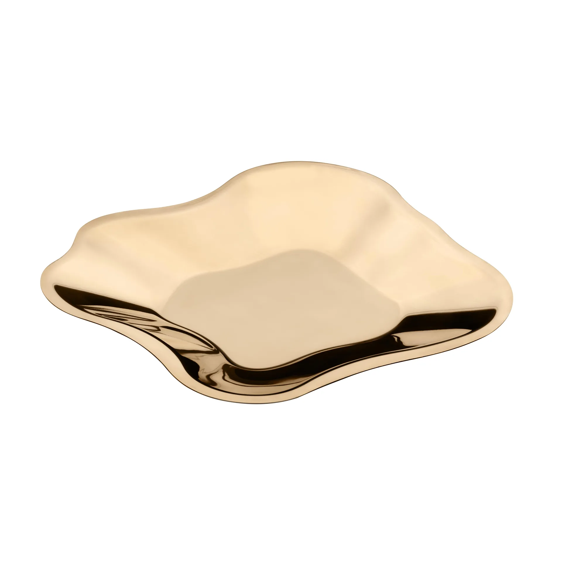 Alvar Aalto saucer rose gold, small 358 mm Iittala