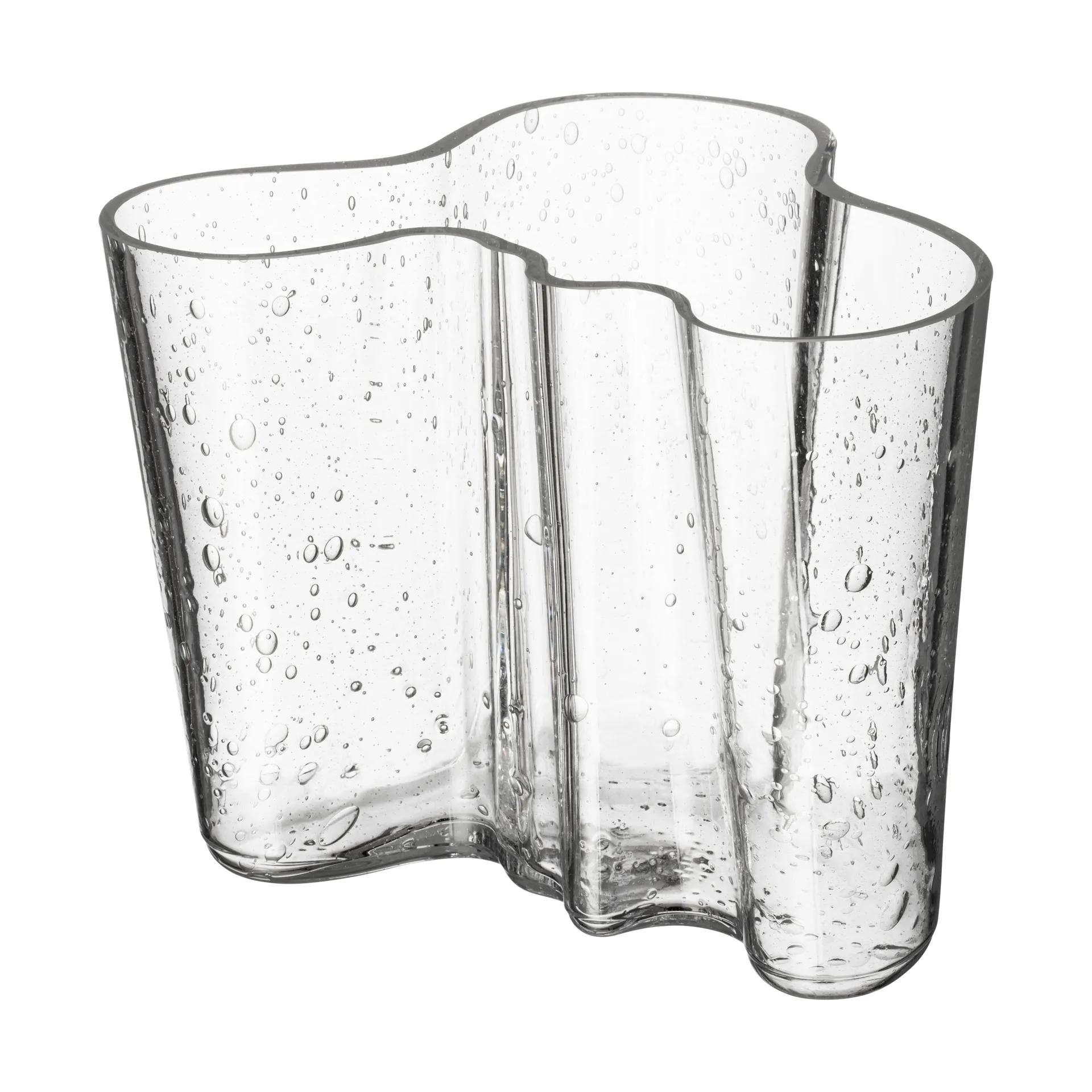 Alvar Aalto vase anniversary edition 160 mm, Bubble glass clear Iittala