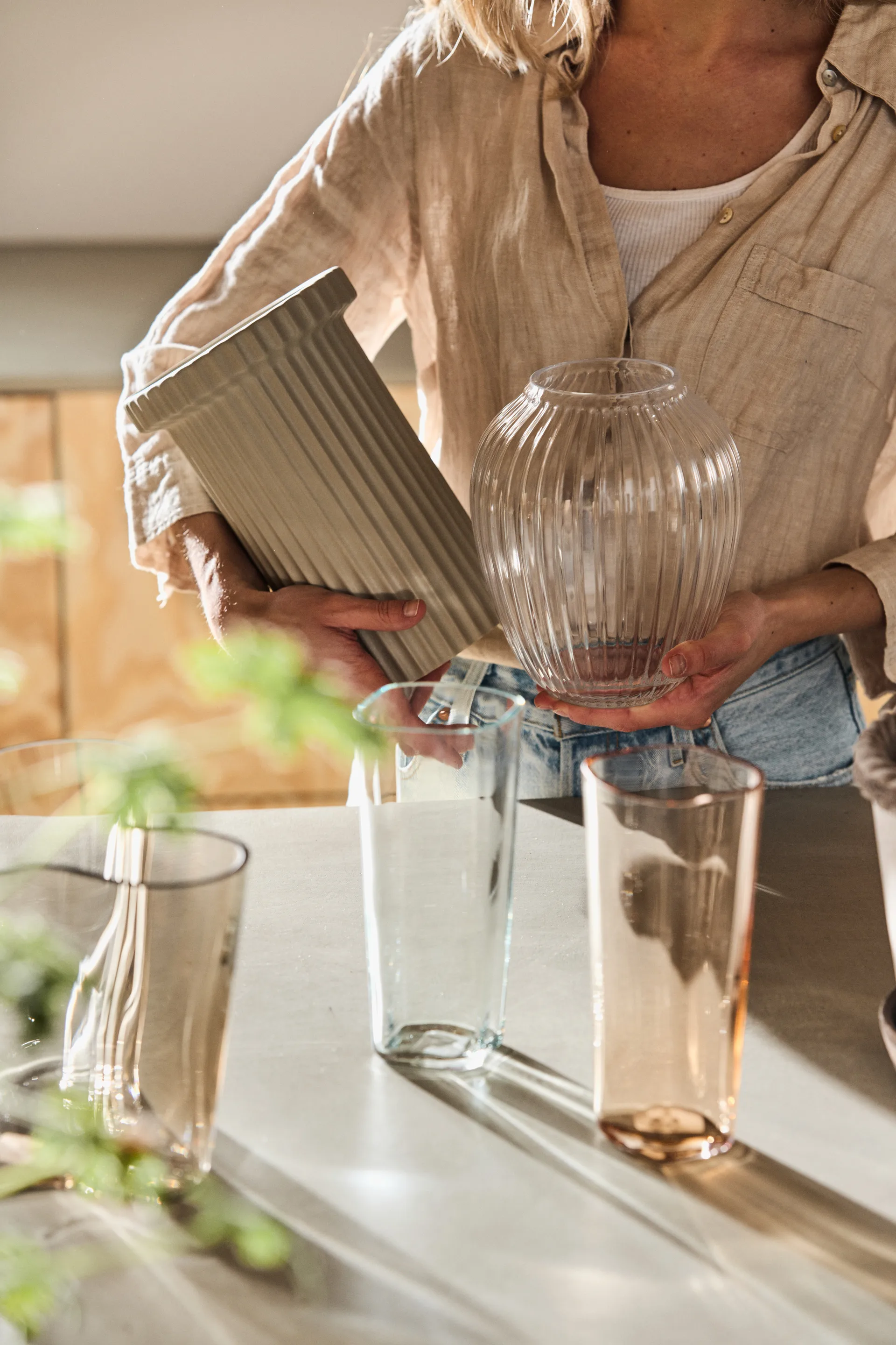 Alvar Aalto vase light green 1937, 180 mm Iittala