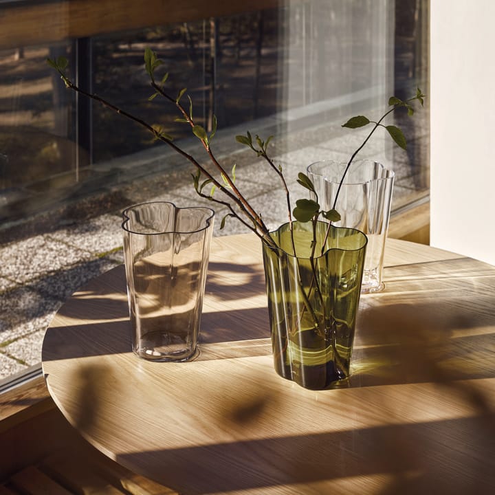 Alvar Aalto vase moss green, 270 mm Iittala