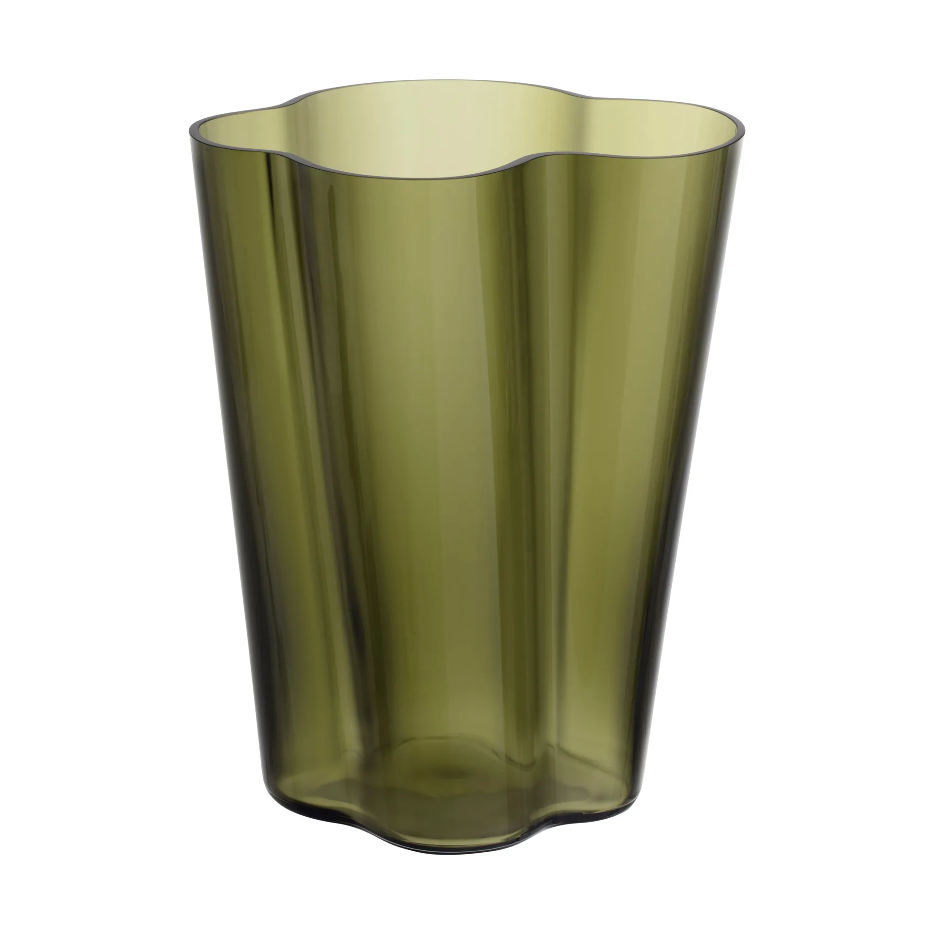 Alvar Aalto vase moss green, 270 mm Iittala