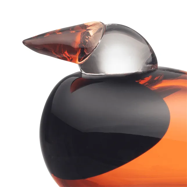 Birds by Toikka Queenfisher, Bitter orange, 15.5x7 cm Iittala