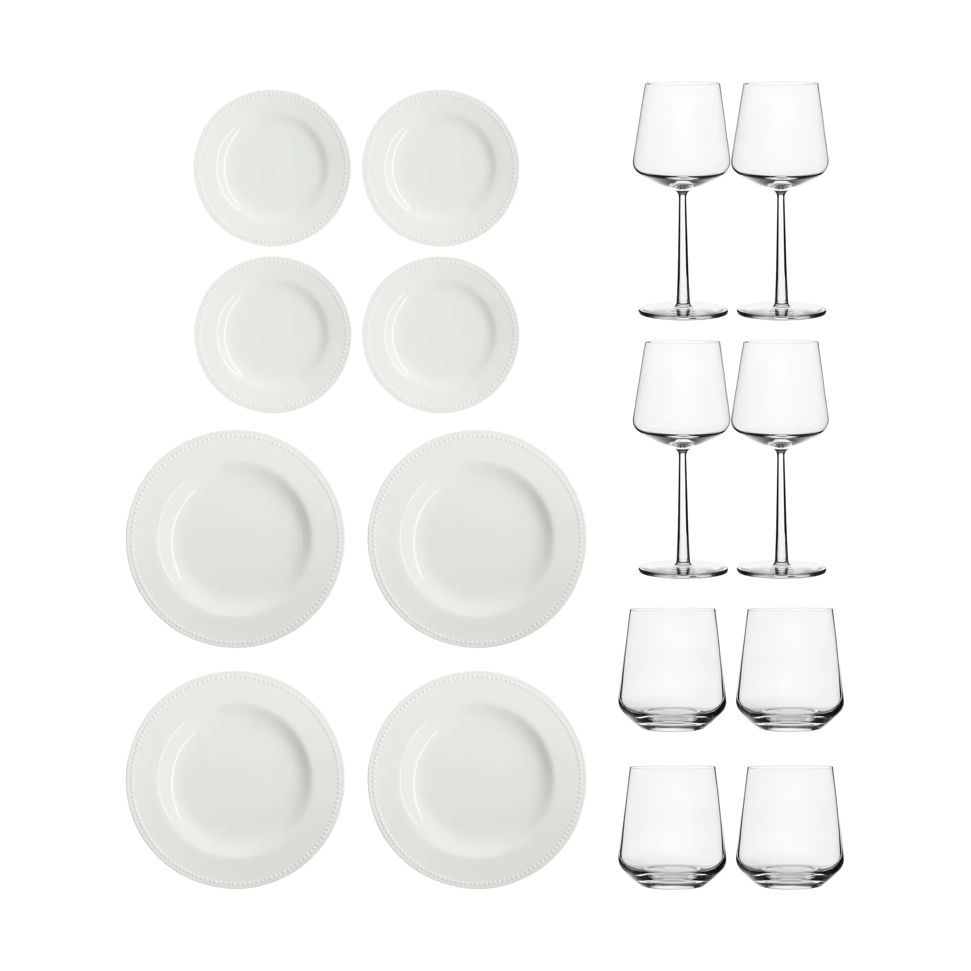 Essence & Dots dinner starter set 32 pieces - Cream white Iittala