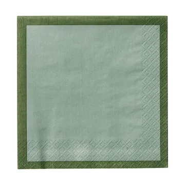 Iittala paper napkin - Forest green-mint, 33 cm, 20-pack - Iittala