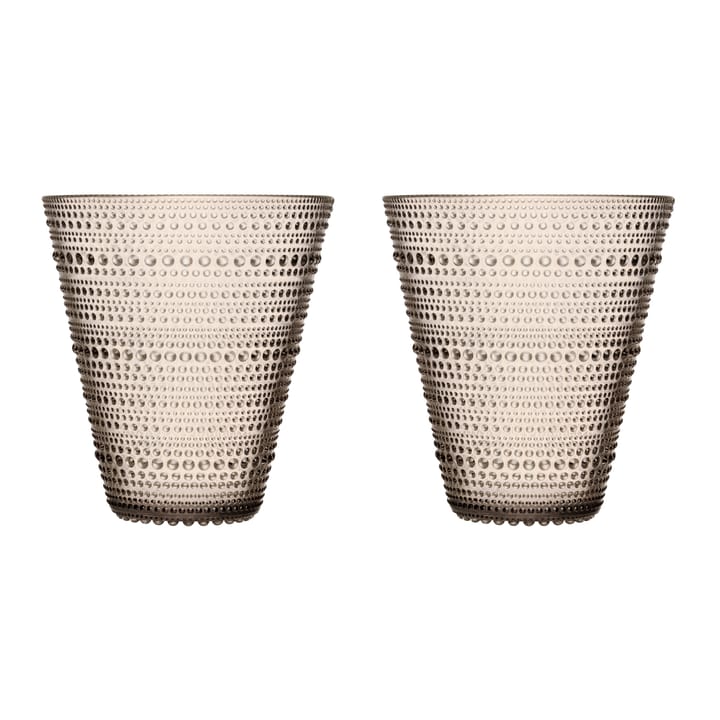 Kastehelmi glass 30 cl 2-pack, linen Iittala