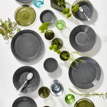 Kastehelmi glass 30 cl 2-pack - moss green - Iittala
