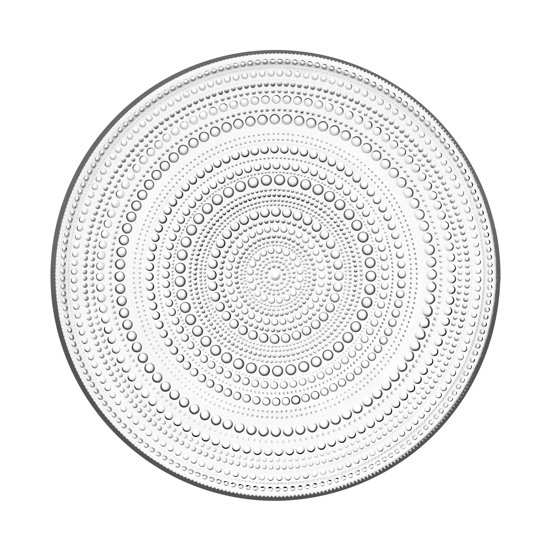 Kastehelmi plate large 31.5 cm, clear Iittala