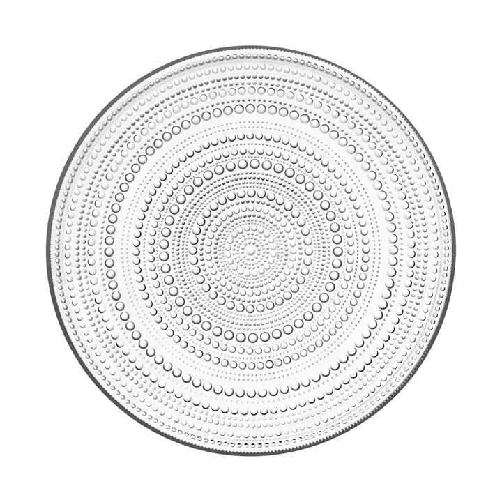 Kastehelmi plate large 31.5 cm, clear Iittala