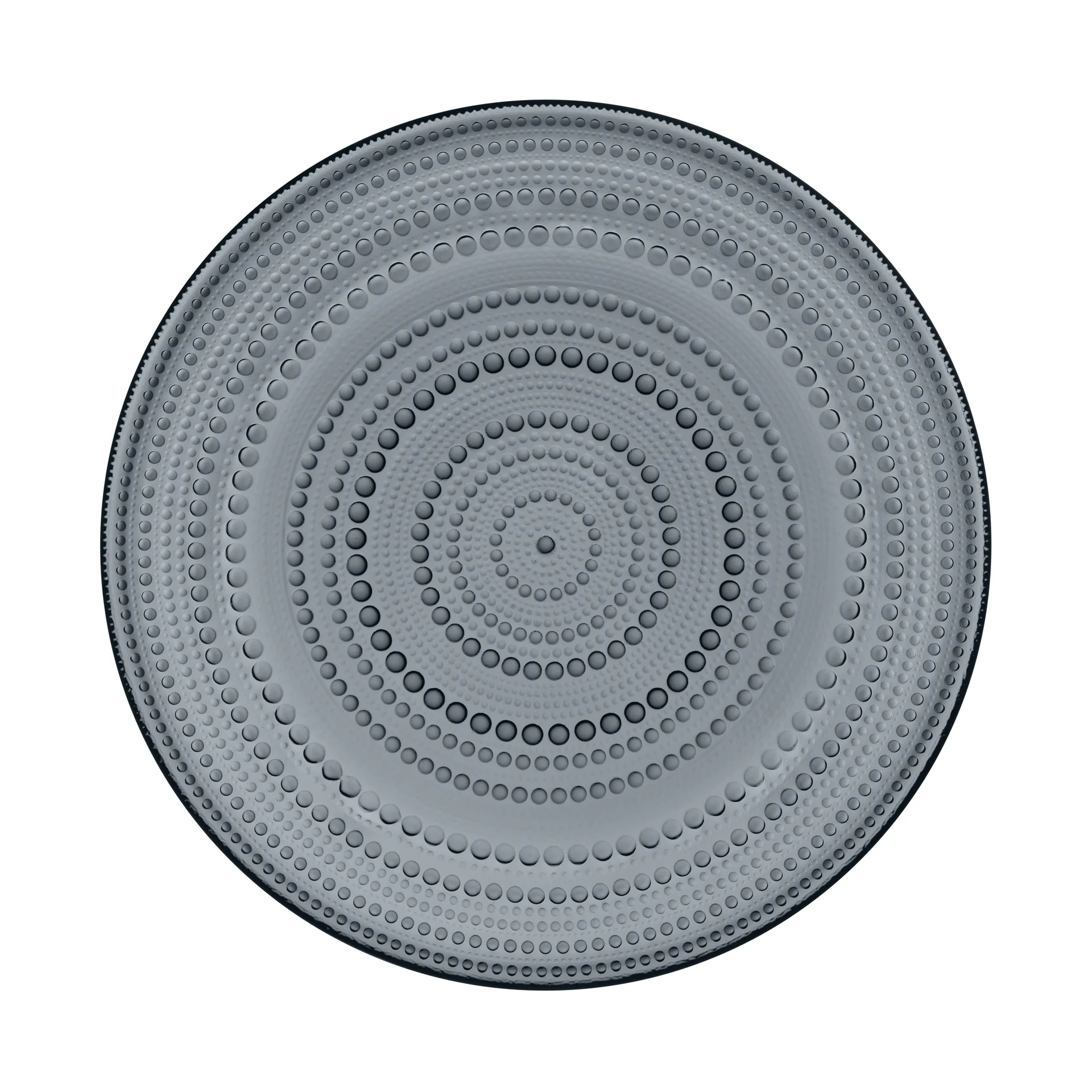 Kastehelmi plate large 31.5 cm, dark grey Iittala