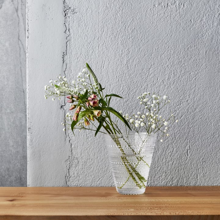 Kastehelmi vase, clear Iittala