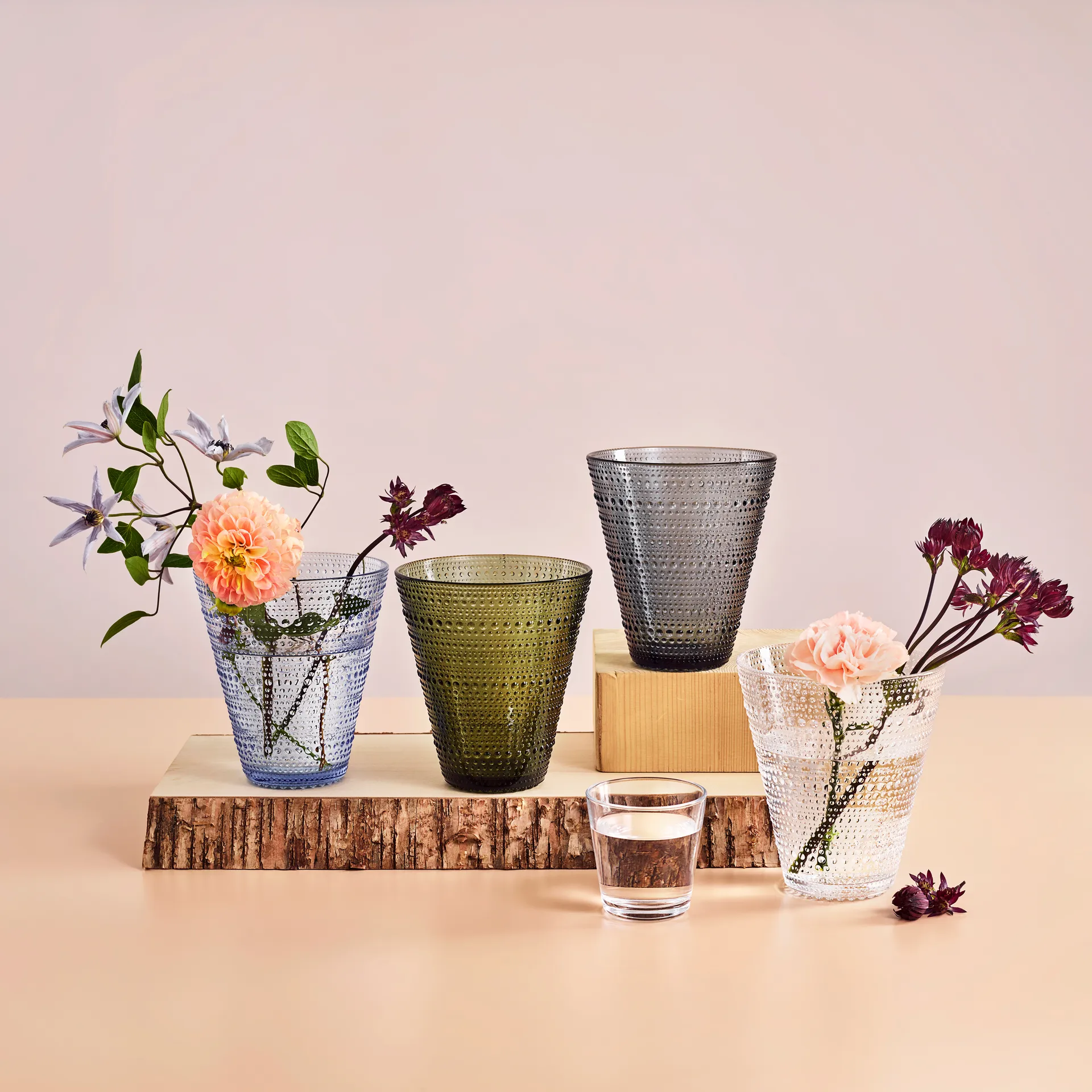 Kastehelmi vase, clear Iittala