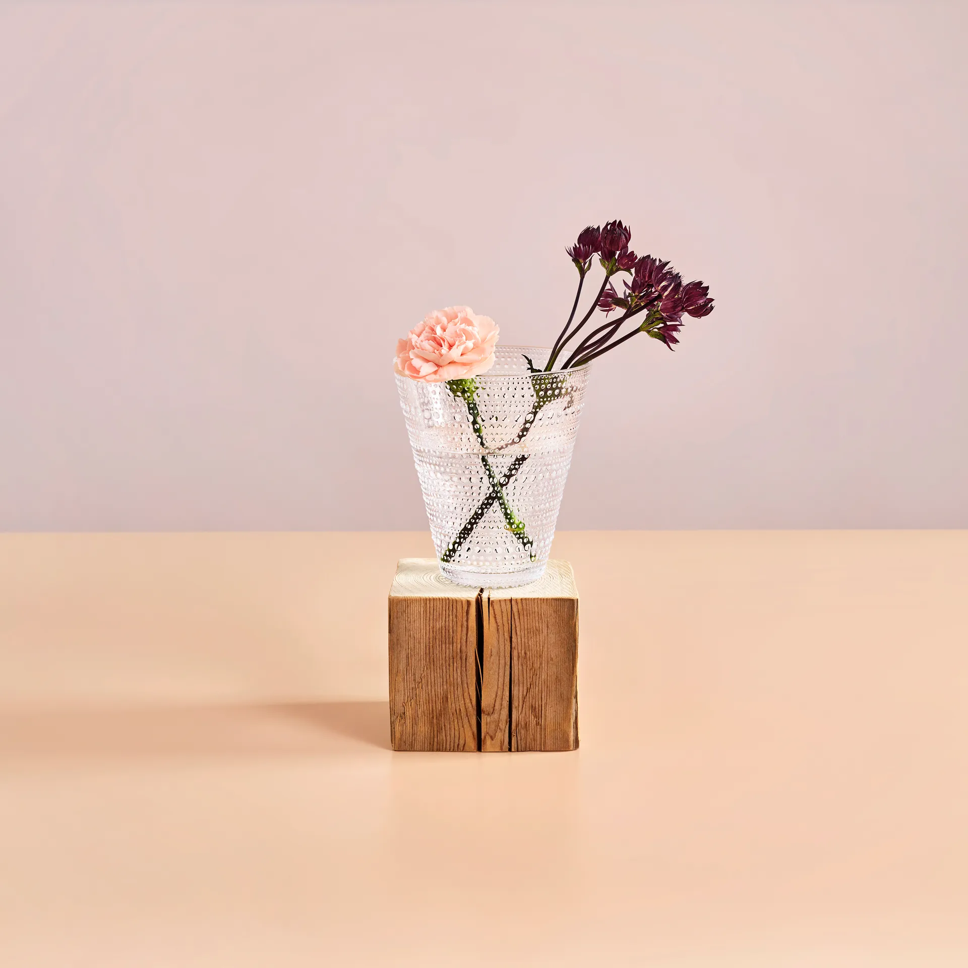 Kastehelmi vase, clear Iittala