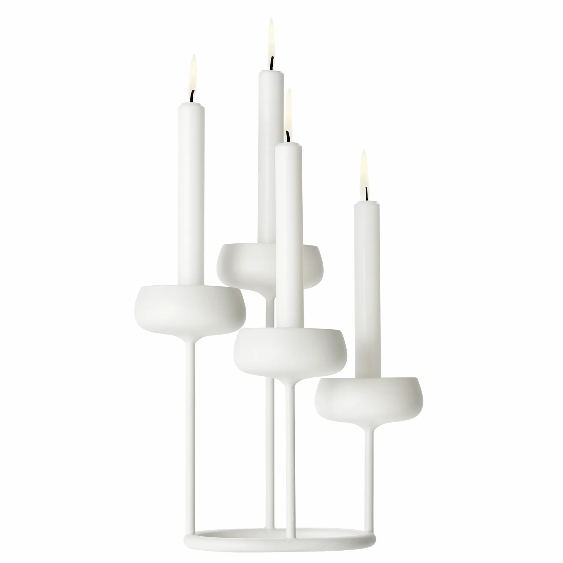 Nappula candle holder, white Iittala
