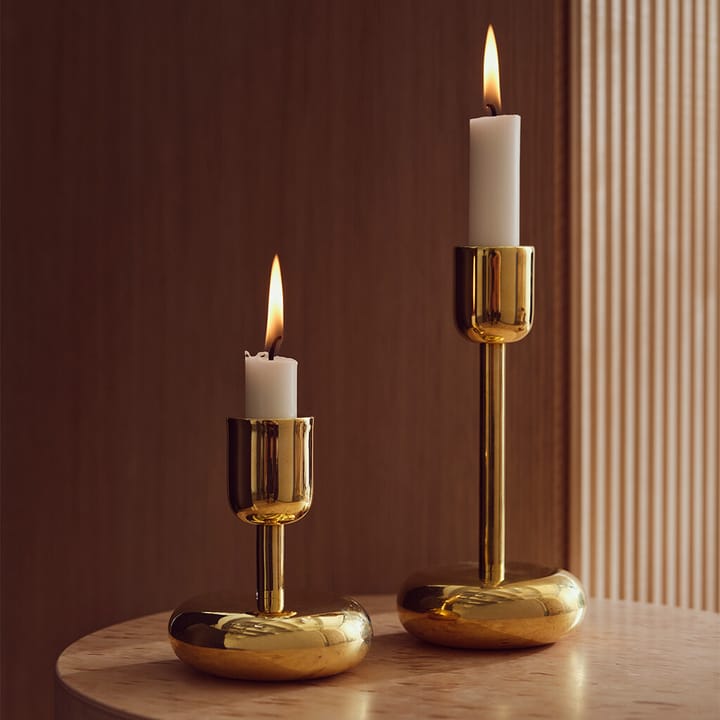 Nappula candleholder brass, small 107 mm Iittala