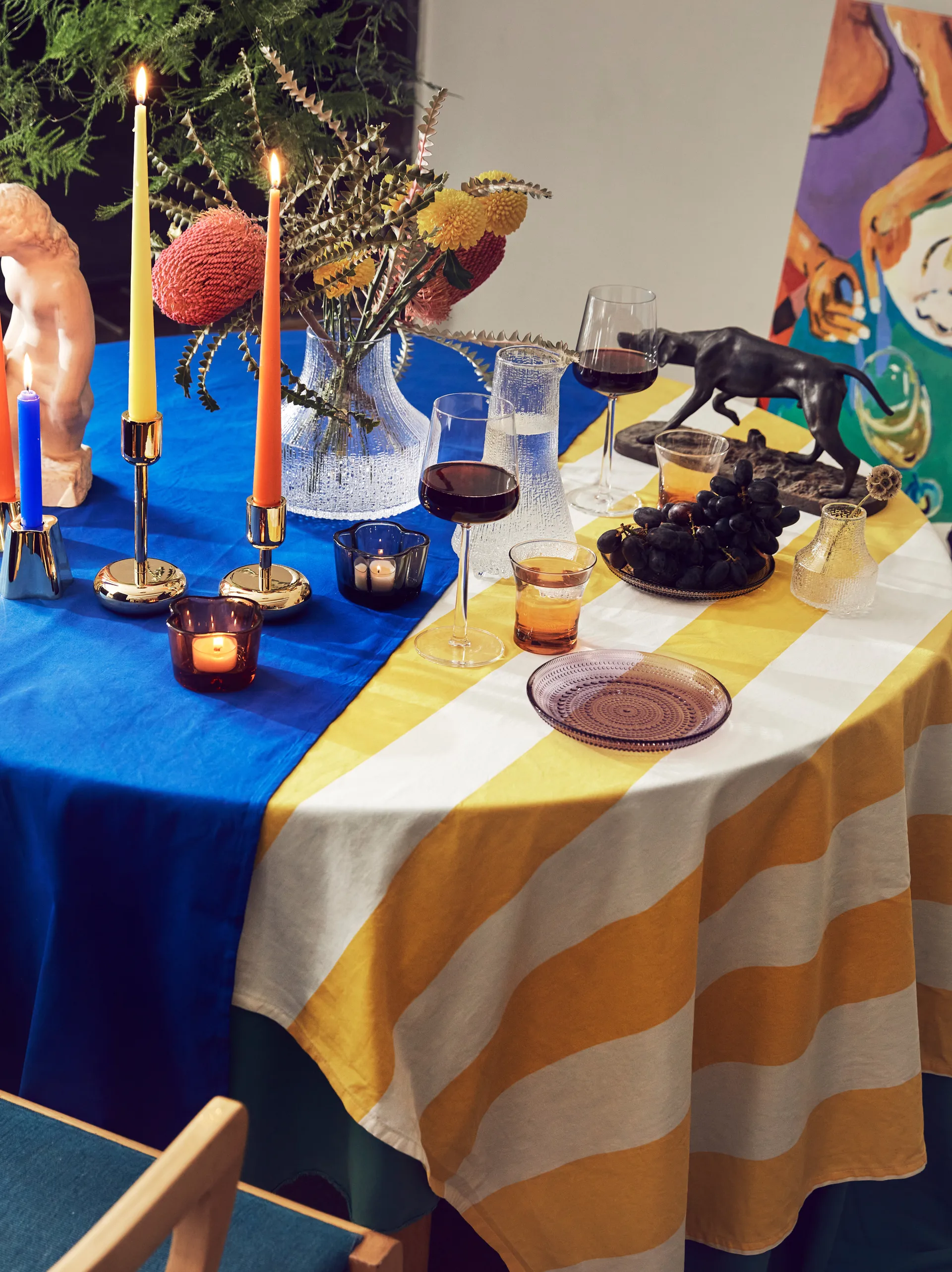 Nappula candleholder brass, small 107 mm Iittala